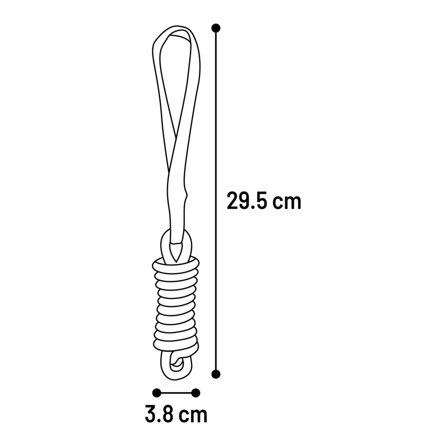 Guma Staaf met Touw - Woeff