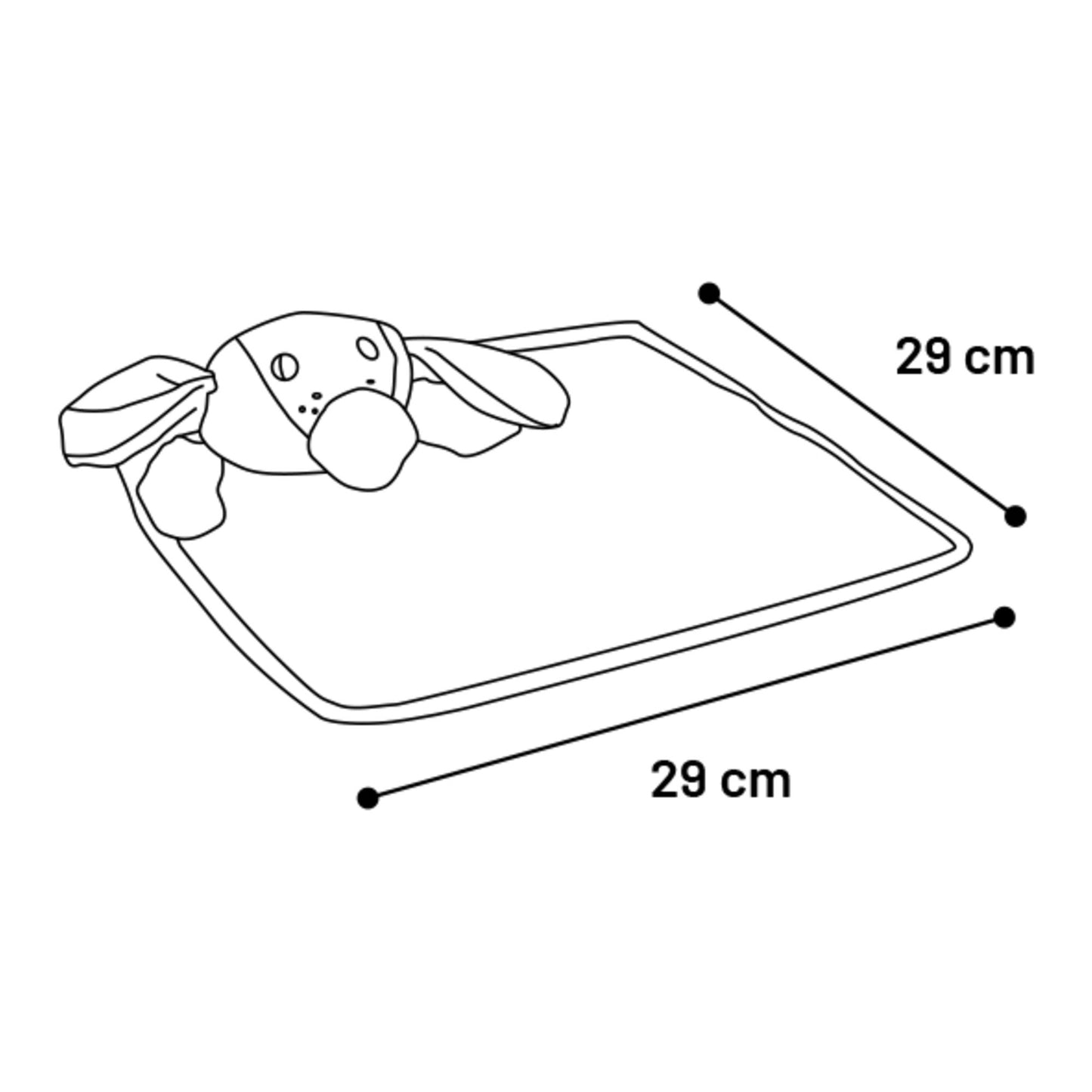 Puppy Knuffeldoek Livo - Woeff