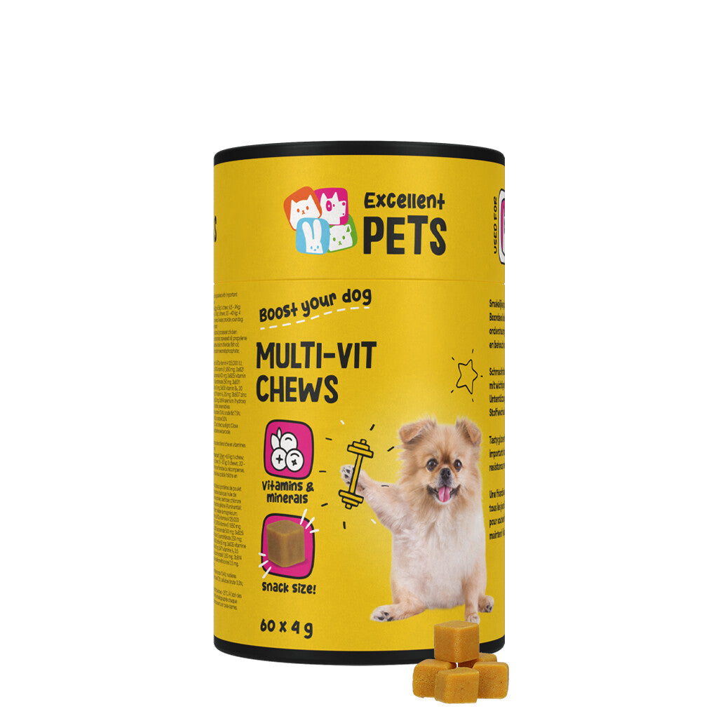 Excellent Pets - Multi-Vitaminen Soft Chews - 60 st. - Woeff