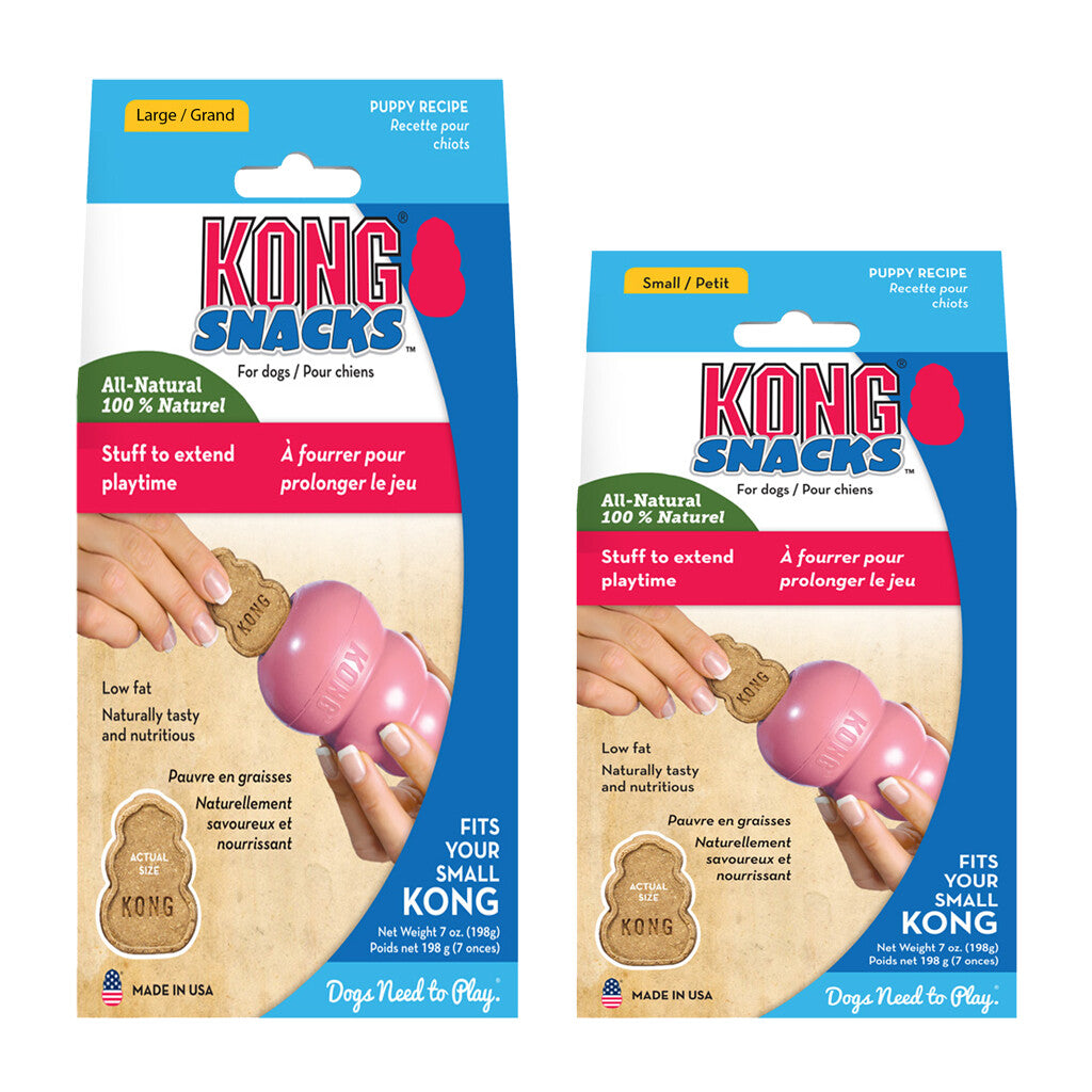 KONG Snacks Bacon & Cheese, Lever & Puppy