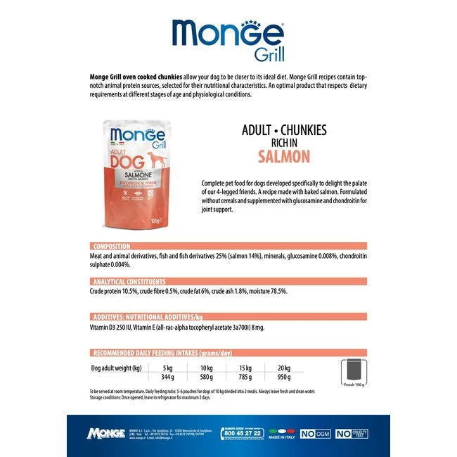 Monge Grill - Rijk aan Zalm - Adult - Woeff