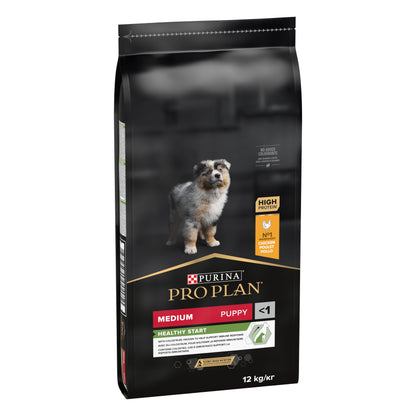 Pro Plan - Medium Puppy Rijk aan Kip  - 12 kg - Woeff