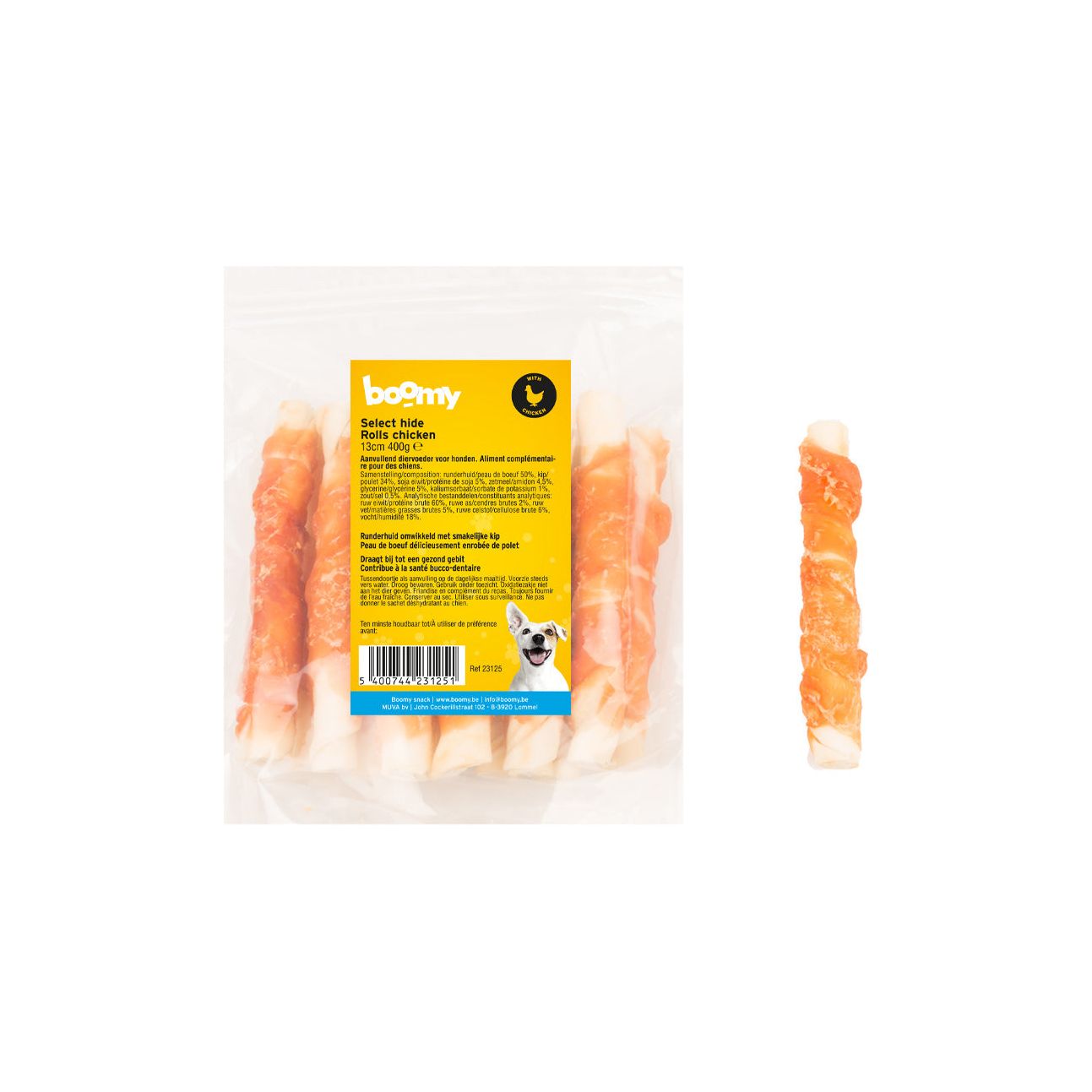 Select Hide Rolls Chicken - 13cm 400g - Woeff