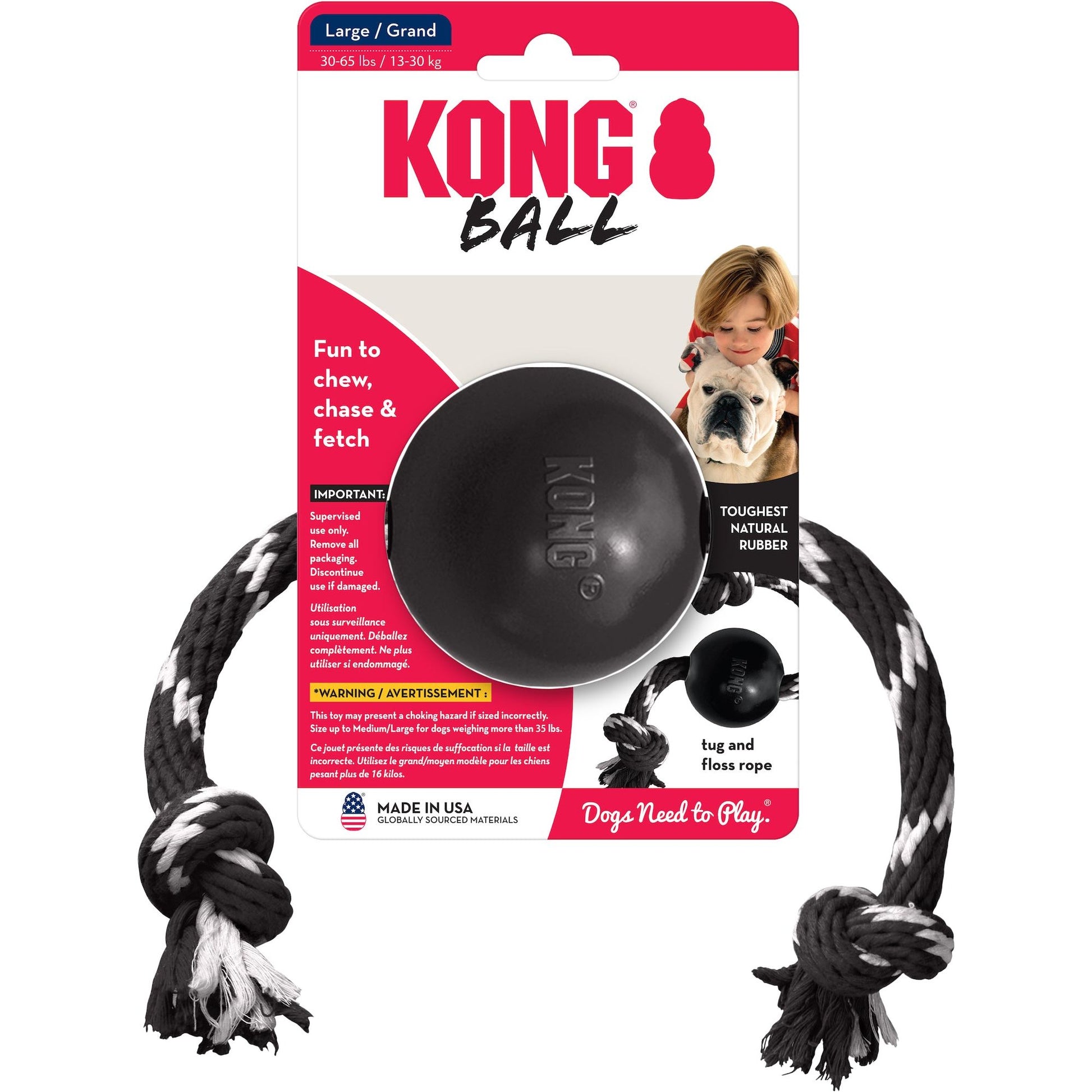 Kong Extreme met Touw & Bal - Woeff