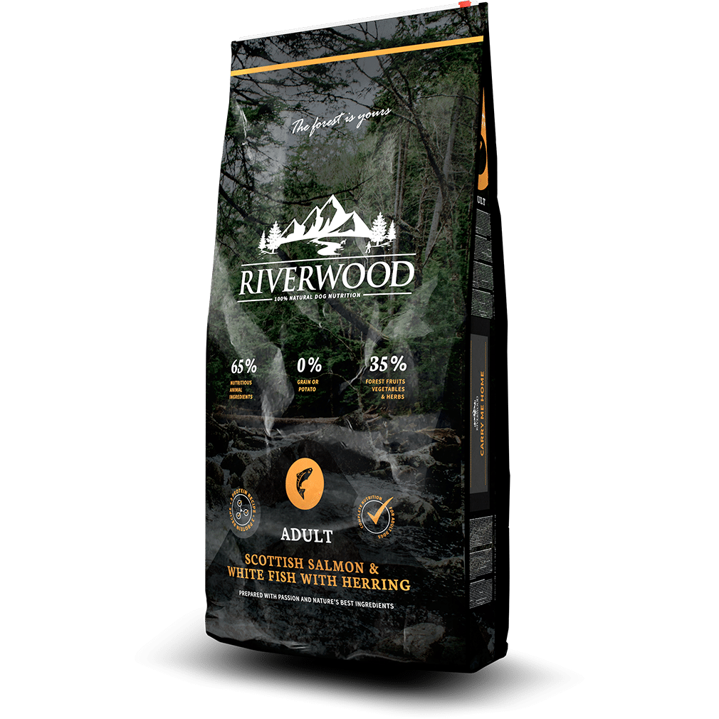 Riverwood - Adult Zalm & Witvis met Haring - 12kg - Woeff