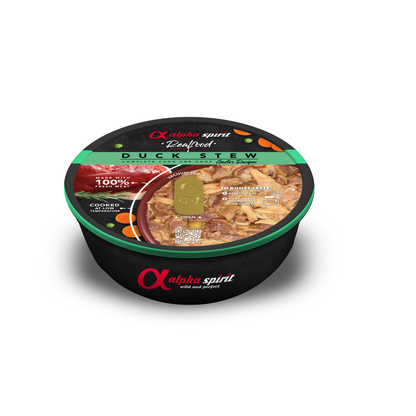 Alpha Spirit Realfood Complete Stew – Varken, Eend, Kip & Rund – 280 g