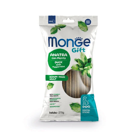 Monge Dental - Eend met Pepermunt - Medium & Maxi Adult - Woeff