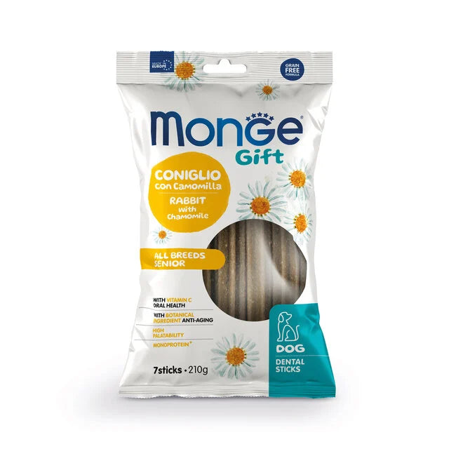 Monge Dental - Konijn met Kamille - Senior - Woeff
