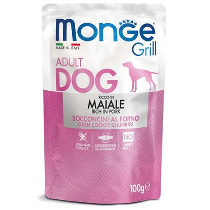Monge Grill - Rijk aan Varkensvlees - Adult - Woeff