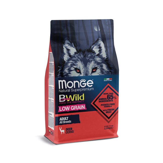 Bwild Low Grain - Alle Rassen Adult Hert - 2.5-15 kg - Woeff